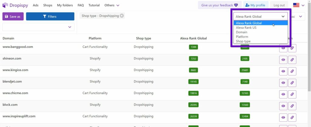best Dropshipping stores Dropispy