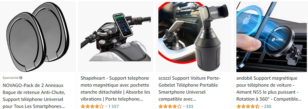 Support Telephone Voiture, [Stable & Anti-Vibration], Porte