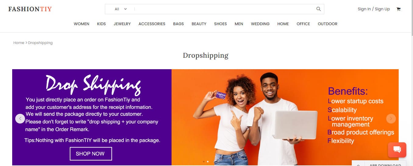 High-ticket dropshipping suppliers : Fashion TIY