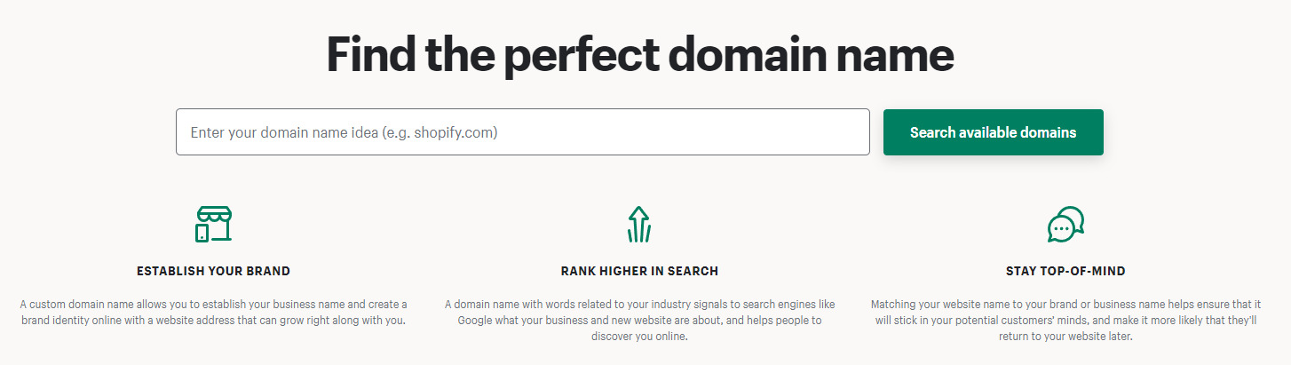 Domain name research Shopify Reviews