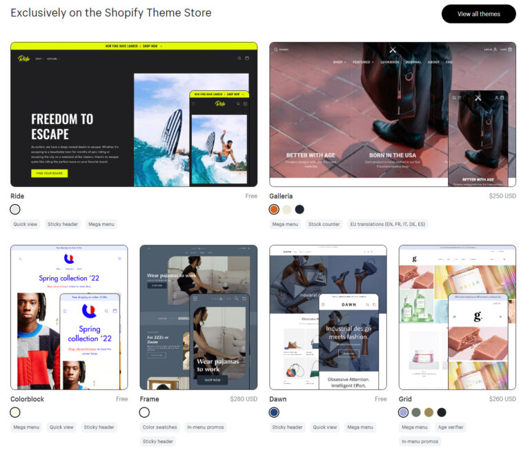 Shopify Reviews Theme Store