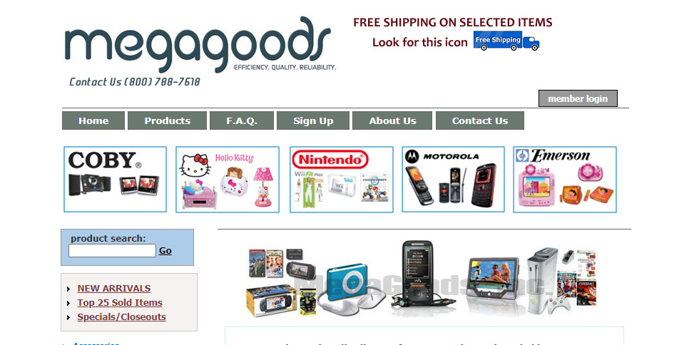 Shopify dropshipping suppliers - Megagoods
