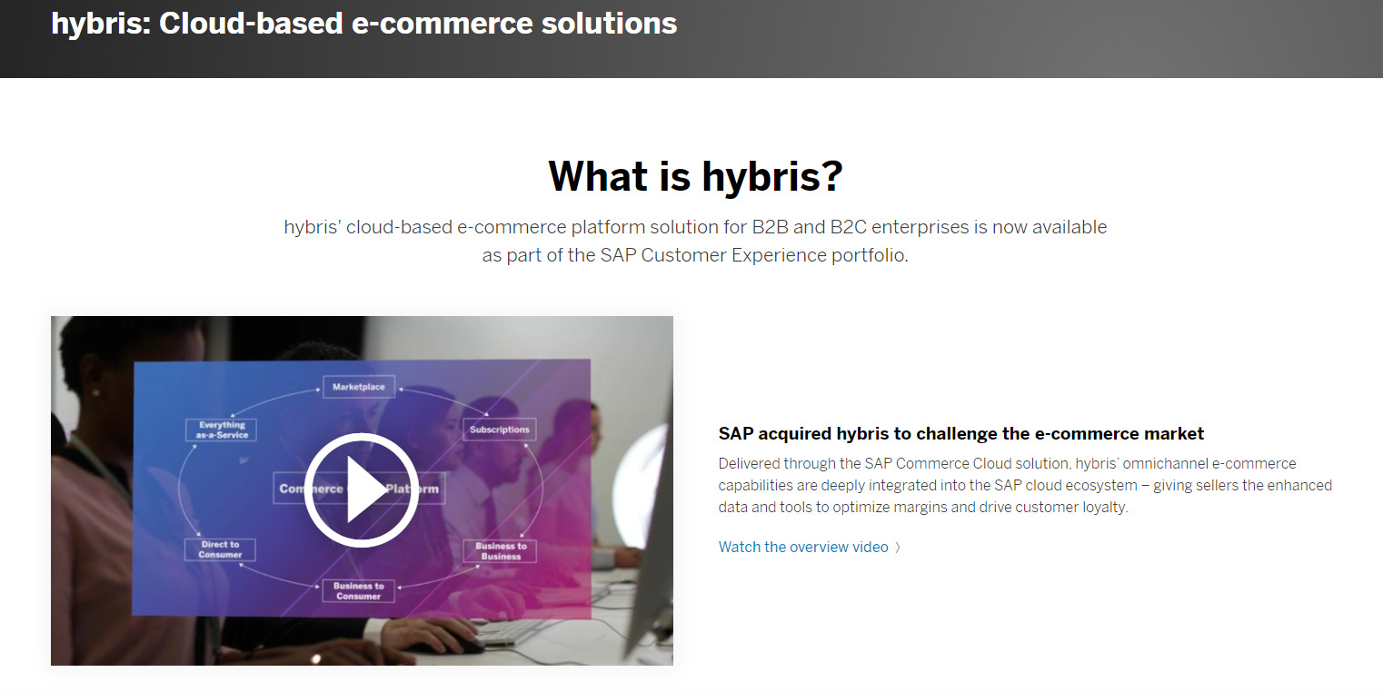 SAP Hybris Commerce