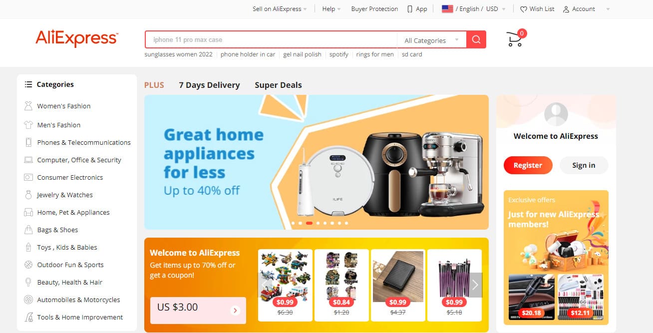 Shopify dropshipping suppliers Aliexpress