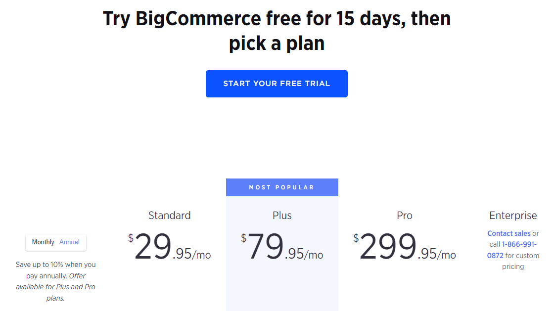 BigCommerce prices