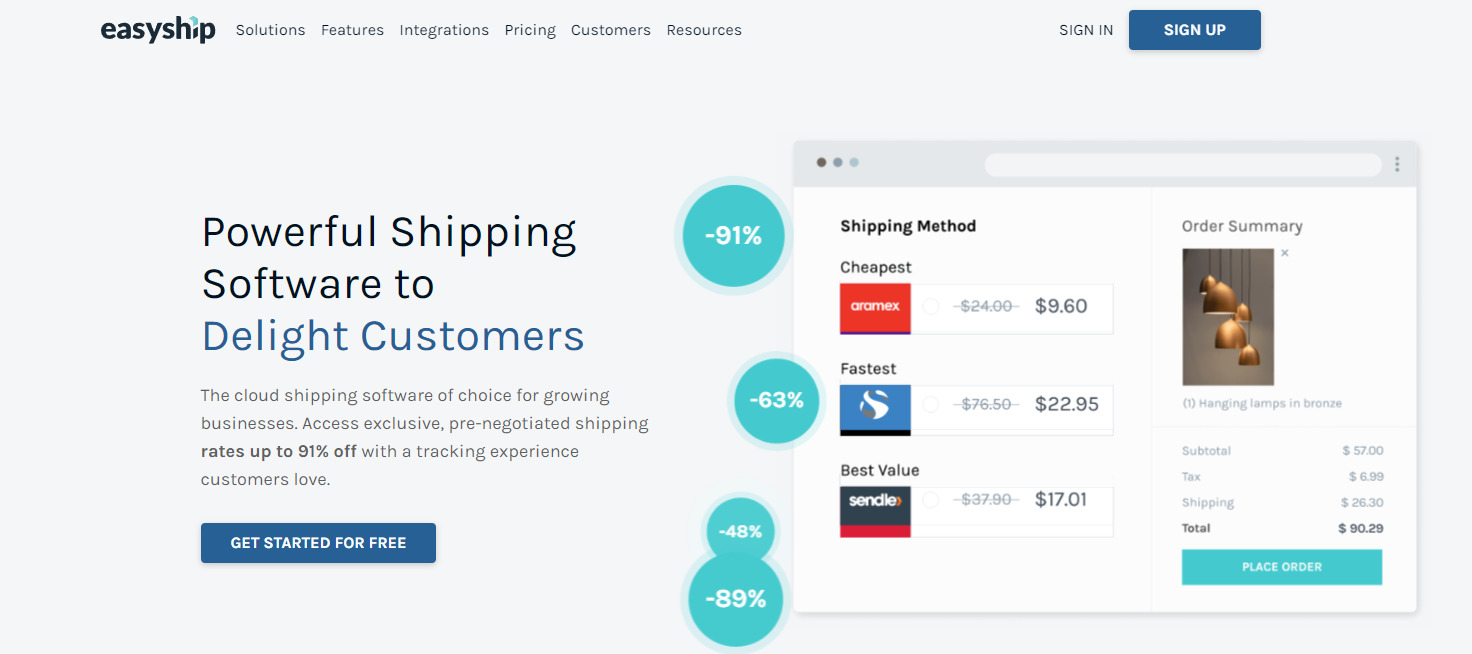 best shipping apps for Shopify Easyship