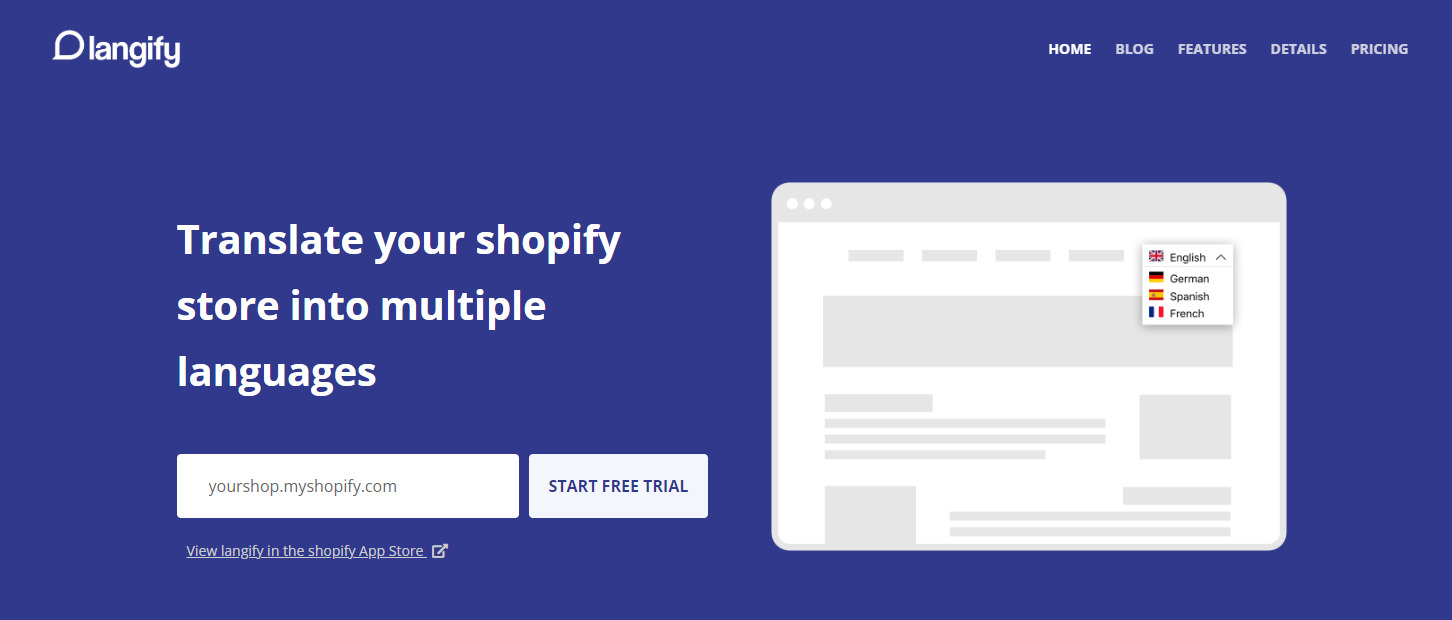Langify best translation applications for shopify