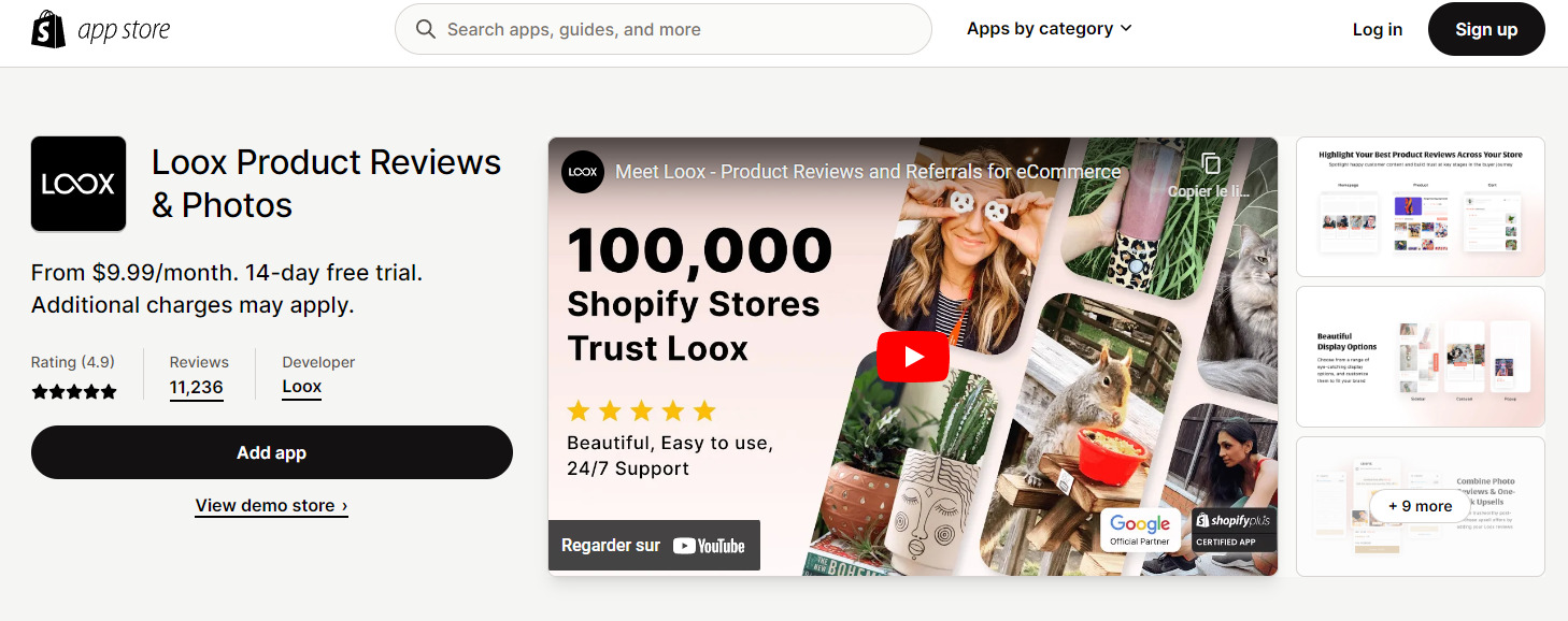 Loox Best shopify apps