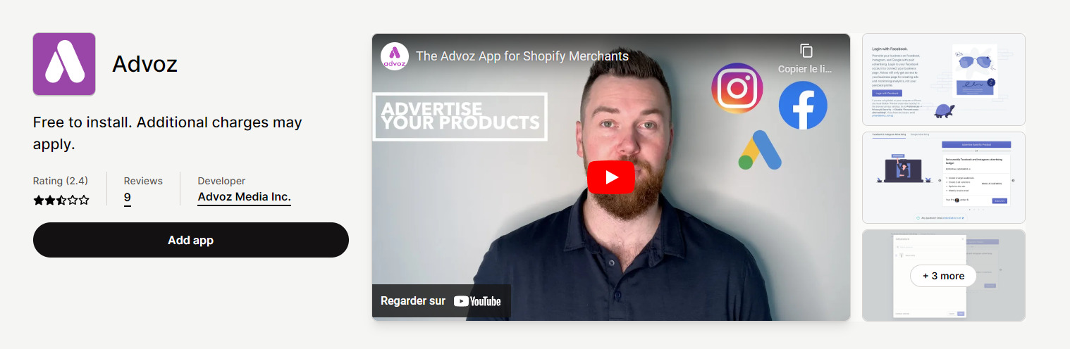Advoz Best Free Shopify Apps