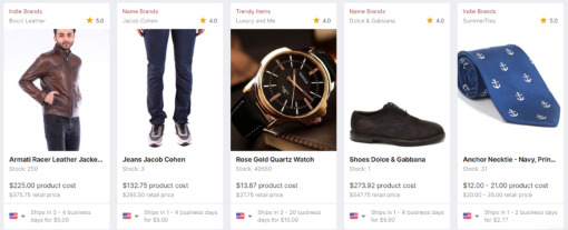 Sell popular brands with Modalyst