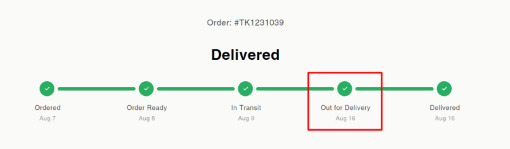 difference between shipped and delivered