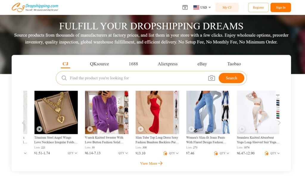 Cj dropshipping best dropshipping suppliers in South Africa