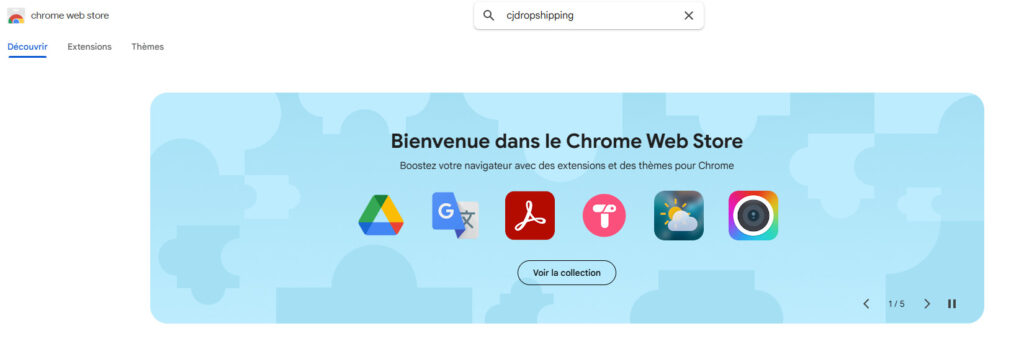 Use the CJdropshipping Chrome extension