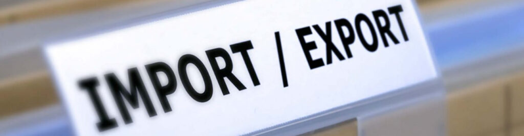 differences between import and export rates from China